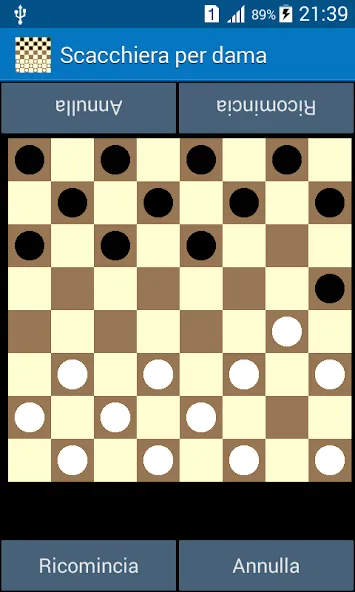 Взломанная Italian Checkers - Dama [MOD: открыты все режимы и уровни] на Андроид — скриншот 1