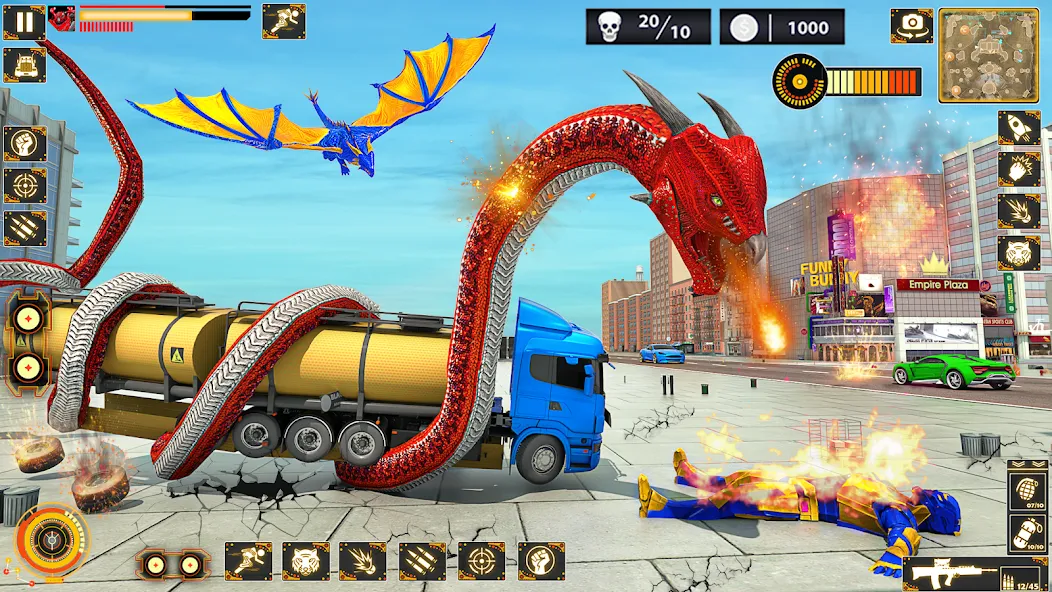 Snake Car Robot Transformation [MOD: много денег и все машины открыты] (Бесплатно / APK) — скриншот 1