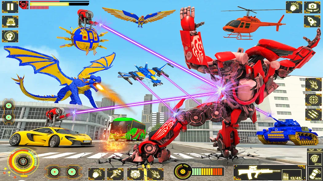 Snake Car Robot Transformation [MOD: много денег и все машины открыты] (Бесплатно / APK) — скриншот 4