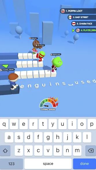Скачать взлом Type Sprint: Typing Games [MOD: быстрая печать и все уровни] — скриншот 1