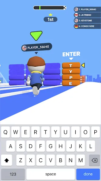 Скачать взлом Type Sprint: Typing Games [MOD: быстрая печать и все уровни] — скриншот 3