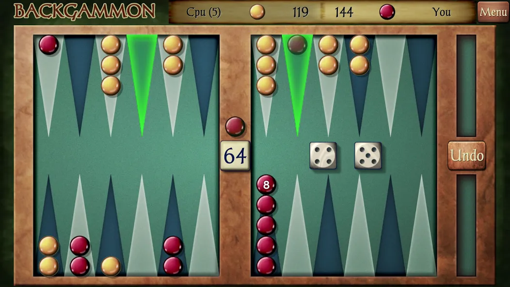 Скачать Backgammon [MOD: без рекламы и много монет] — скриншот 1
