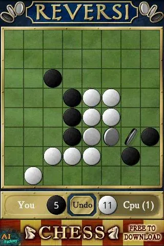 Взломанная Reversi [MOD: без рекламы и подсказки] на Андроид — скриншот 1