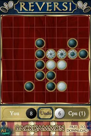 Взломанная Reversi [MOD: без рекламы и подсказки] на Андроид — скриншот 2