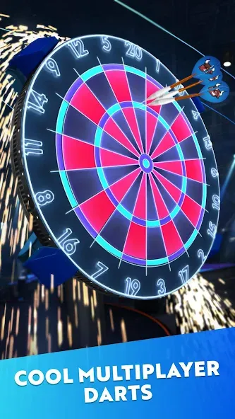 Скачать Darts of Fury [MOD: безлимитные деньги и все разблокировано] на телефон — скриншот 1