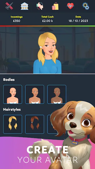 Взломанная Life Simulator 3 - Real Life [MOD: безлимитные деньги и высокий доход] на Андроид — скриншот 1