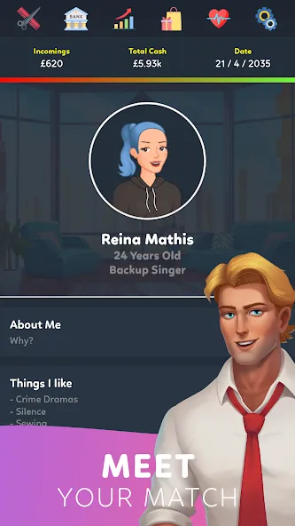Взломанная Life Simulator 3 - Real Life [MOD: безлимитные деньги и высокий доход] на Андроид — скриншот 3