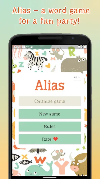 Alias – explain a word [MOD: безлимитные подсказки и словарный запас] (Бесплатно / APK) — скриншот 1