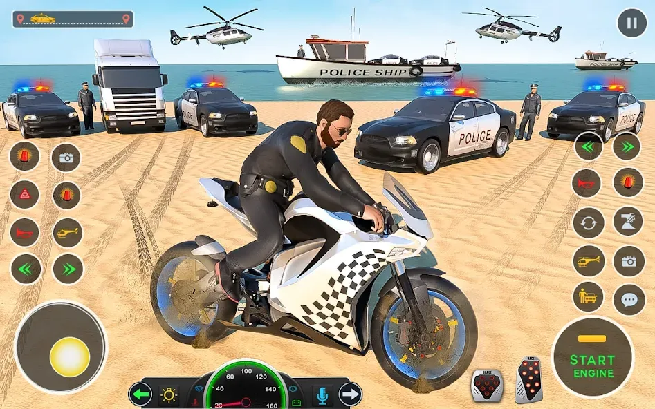 Police Car Driving: Car Games [MOD: безлимитные деньги и топливо] (Бесплатно / APK) — скриншот 2