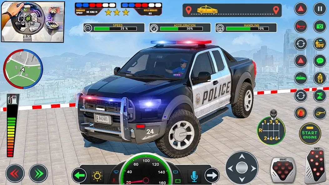Police Car Driving: Car Games [MOD: безлимитные деньги и топливо] (Бесплатно / APK) — скриншот 3