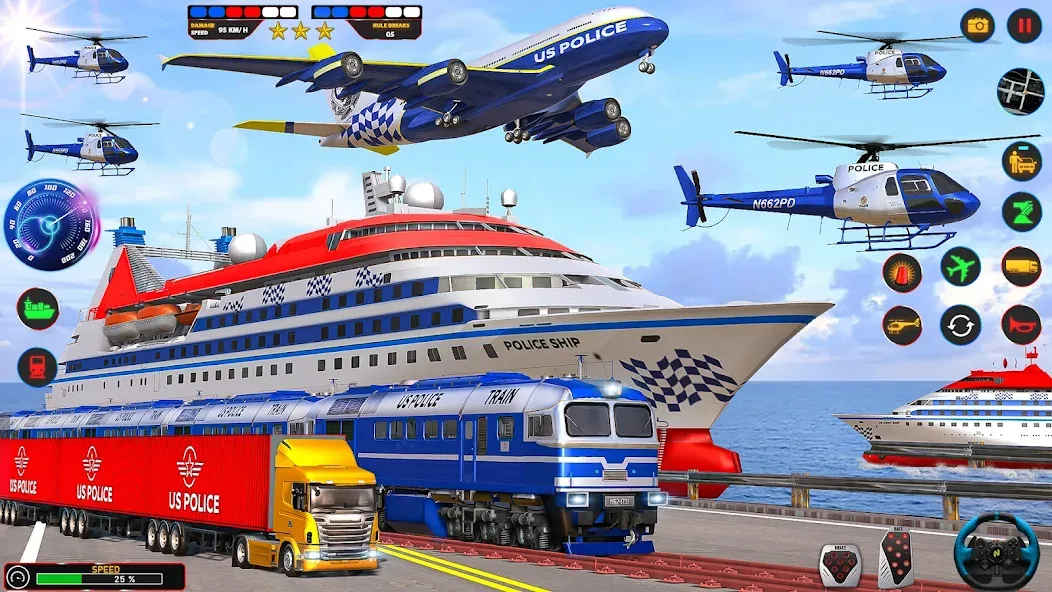 Police Car Driving: Car Games [MOD: безлимитные деньги и топливо] (Бесплатно / APK) — скриншот 4