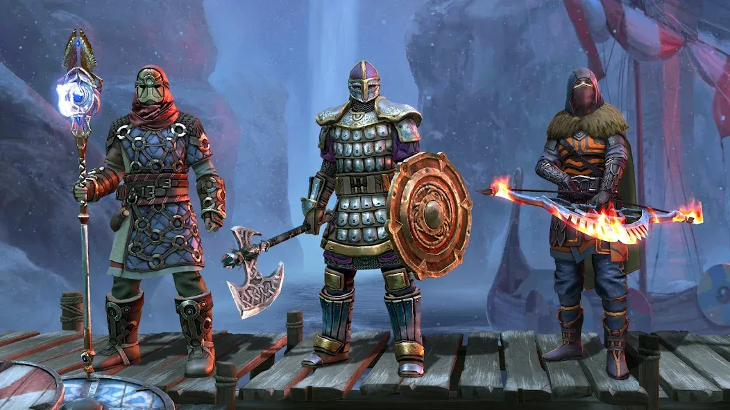 Frostborn: Action RPG [MOD: безлимитные ресурсы и усиленный персонаж] — Скачать бесплатно (APK) — скриншот 2