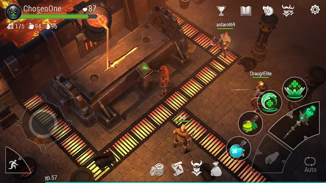 Frostborn: Action RPG [MOD: безлимитные ресурсы и усиленный персонаж] — Скачать бесплатно (APK) — скриншот 4