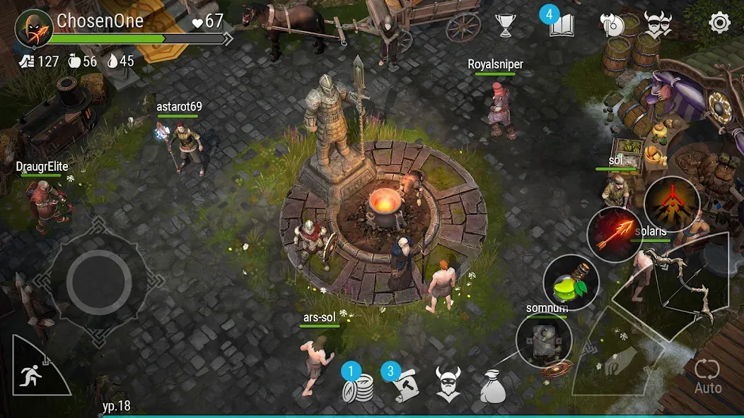 Frostborn: Action RPG [MOD: безлимитные ресурсы и усиленный персонаж] — Скачать бесплатно (APK) — скриншот 5