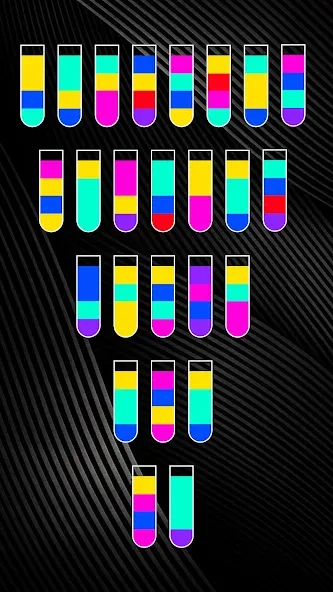 Скачать SortPuz 3D: Water Color Sort [MOD: безлимитные монеты и все уровни] — скриншот 4