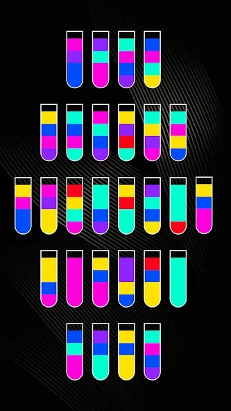 Скачать SortPuz 3D: Water Color Sort [MOD: безлимитные монеты и все уровни] — скриншот 5