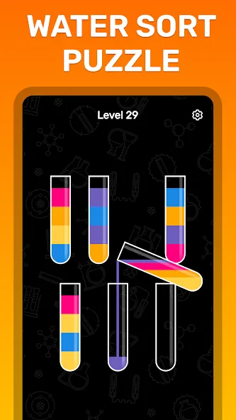 Water Sort Puzzle Color Game [MOD: без рекламы и все уровни открыты] (Бесплатно / APK) — скриншот 3