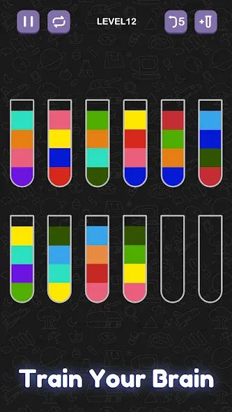 Water Sort Puzzle - Sort Color [MOD: без рекламы и все уровни открыты] (Бесплатно / APK) — скриншот 4