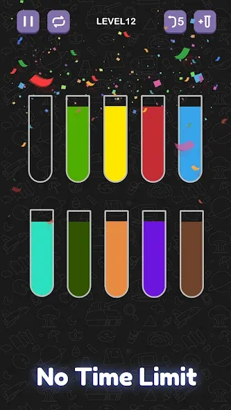 Water Sort Puzzle - Sort Color [MOD: без рекламы и все уровни открыты] (Бесплатно / APK) — скриншот 5