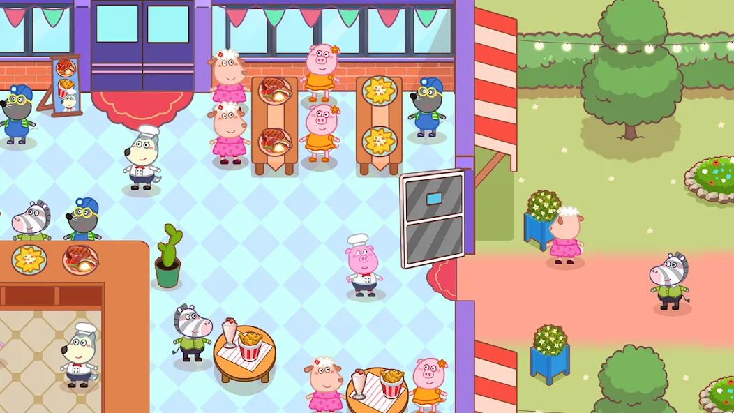 Wolfoo Snack Bar, Restaurant [MOD: безлимитные монеты и все блюда открыты] последняя версия — скриншот 1