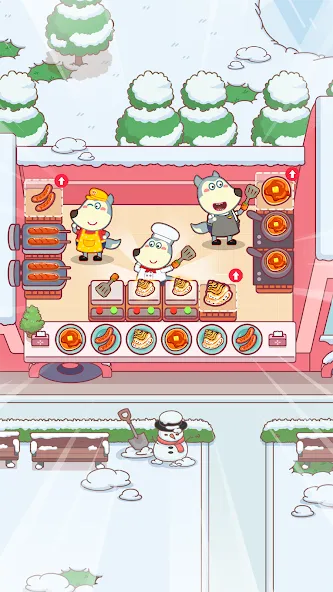 Wolfoo Snack Bar, Restaurant [MOD: безлимитные монеты и все блюда открыты] последняя версия — скриншот 3