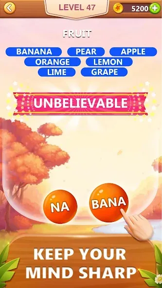Скачать Word Bubble Puzzle - Word Game [MOD: без рекламы и подсказки] — скриншот 3