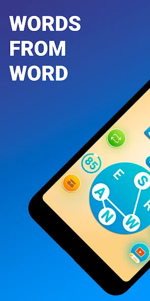 Words from word: Crosswords [MOD: безлимитные подсказки и монеты] (Бесплатно / APK) — скриншот 1