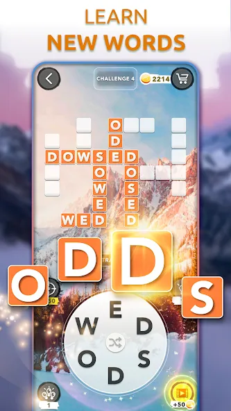 Word Connect - Words of Nature [MOD: безлимитные подсказки и открытые уровни] (Бесплатно / APK) — скриншот 2