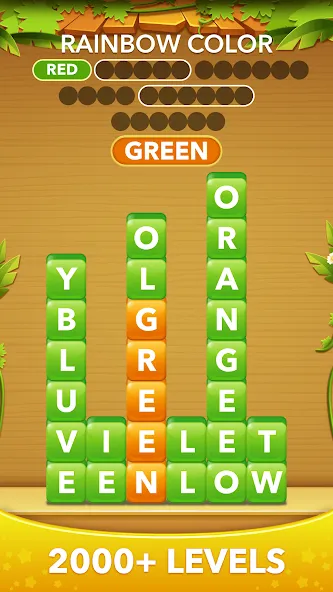 Word Heaps -Connect Stack Word [MOD: безлимитные подсказки и открыты все уровни] на Андроид — скриншот 2