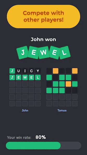 Скачать Wordly - unlimited word game [MOD: безлимитные попытки и подсказки] — скриншот 4