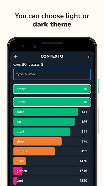 Contexto [MOD: безлимитные подсказки и ответы] — Скачать бесплатно (APK) — скриншот 2