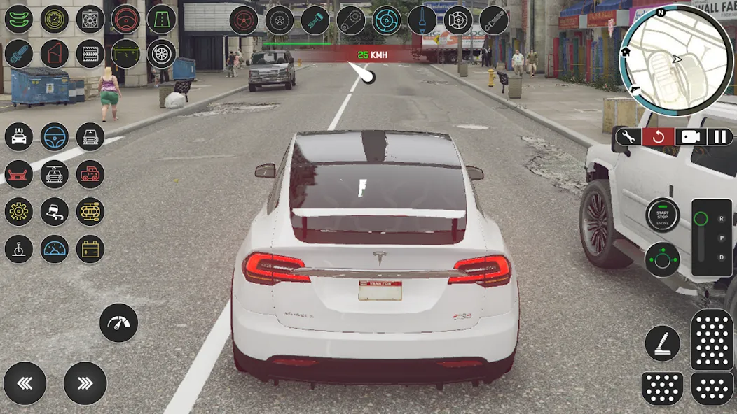 Скачать взлом Electric Tesla Model X Driver [MOD: безлимитные деньги и все машины открыты] — скриншот 4