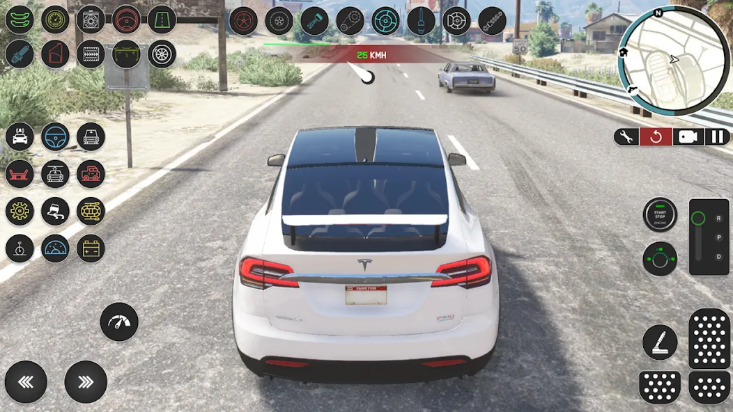 Скачать взлом Electric Tesla Model X Driver [MOD: безлимитные деньги и все машины открыты] — скриншот 5