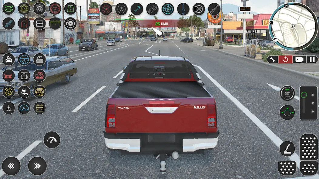 Pickup Hilux: Toyota Off Road [MOD: безлимитные деньги и топливо] (Бесплатно / APK) — скриншот 1