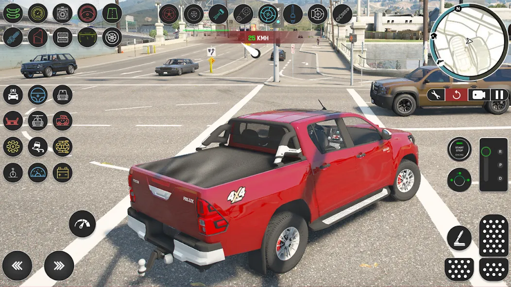Pickup Hilux: Toyota Off Road [MOD: безлимитные деньги и топливо] (Бесплатно / APK) — скриншот 2