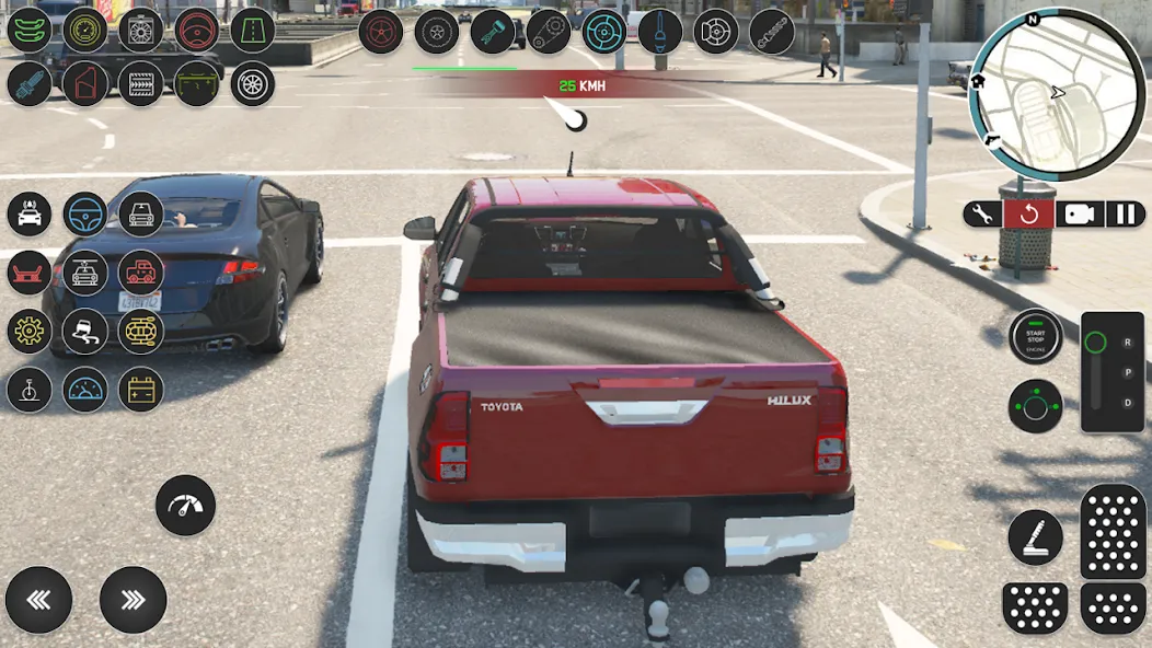 Pickup Hilux: Toyota Off Road [MOD: безлимитные деньги и топливо] (Бесплатно / APK) — скриншот 4