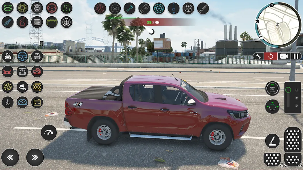 Pickup Hilux: Toyota Off Road [MOD: безлимитные деньги и топливо] (Бесплатно / APK) — скриншот 5